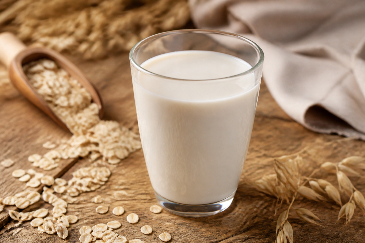 Ist Hafermilch gesund? Der beliebte Pflanzendrink im Detail erklärt — AI-generated illustration · One Fork