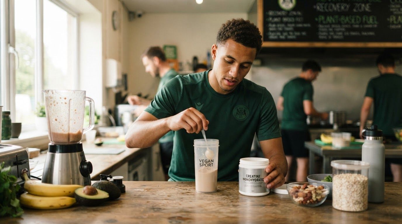 Forest Green Rovers : la méthode qui forge le sportif vegan — AI-generated illustration · One Fork